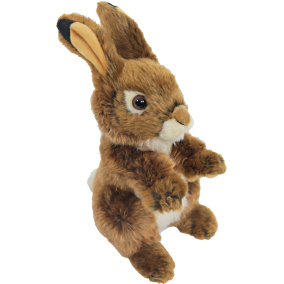 Boony Natural Deco Konijn Pluche Zittend Bruin 22 Cm