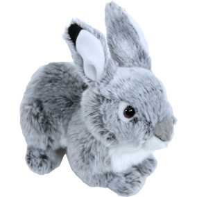 Boony Natural Deco Konijn Pluche Liggend Grijs 25 Cm