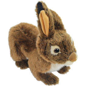 Boony Natural Deco Konijn Pluche Liggend Bruin 25 Cm